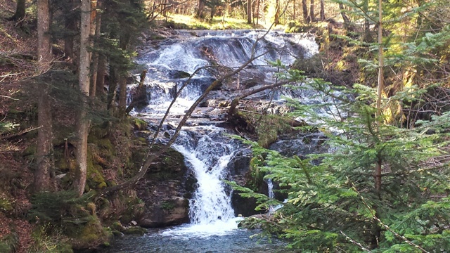 Wasserfall im Fludersbach beim Heuberg